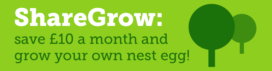 ShareGrow: save £10 a month and grow your own nest egg!